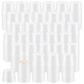 30 Pcs 30ml/1oz Empty Deodorant Containers Twist Up Filling Bottle Refillable Plastic Deodorant Holder Tube for Homemade Lipstick Sunscreen Balm Lotion Bar (White)