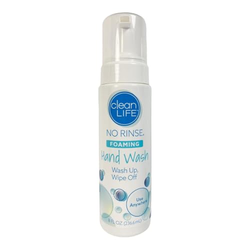 No-Rinse Foaming Hand Wash, 8 fl oz - Waterless Cleanser