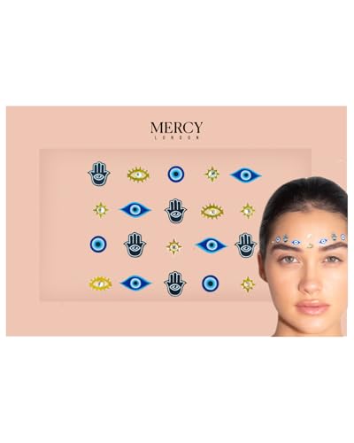 Evil Eye Face Jewels Stick-On Gems by Mercy London