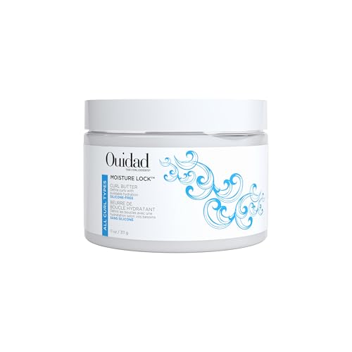 Ouidad Moisture Lock Curl Butter - 11 oz, Nourishing Curl Cream with Mango Seed, Shea Butter & Avocado Oil, Hydrating Hair Moisturizer & Curl Definer, Conditions and Elongates Curls, All Curl Types