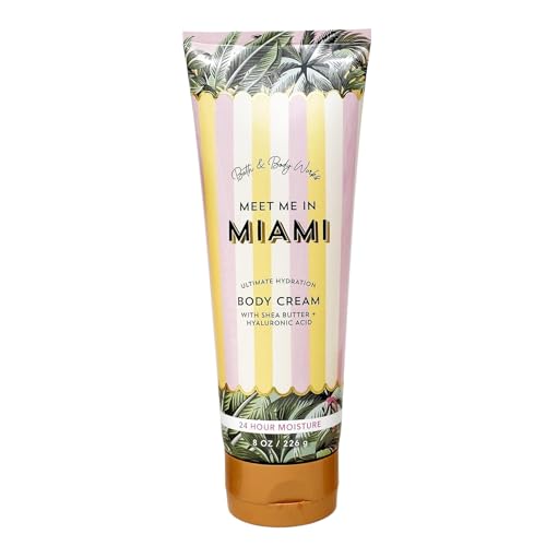 Bath & Body Works Ultimate Hydration Body Cream For Women 8 Fl Oz 1- Pack (8 Ounce (Pack of 1), Meet Me In Miami)