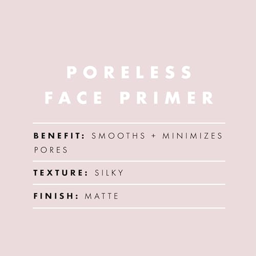e.l.f. Poreless Face Primer, Skin-Smoothing Matte Makeup Base, Minimizes Pores & Fine Lines, Long-Lasting Foundation Primer with Tea Tree & Vitamins A & E, Vegan & Cruelty-Free