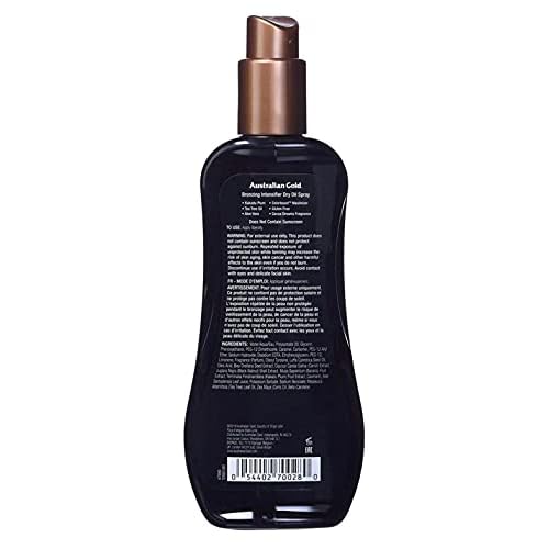 Australian Gold Intensifier Bronzing Dry Oil Spray 8 Ounce (235ml) (Pack of 6)