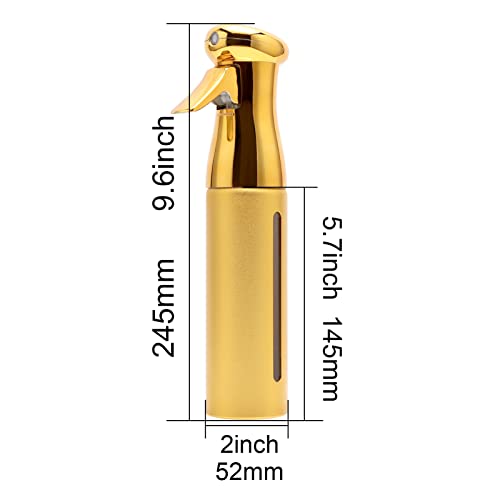 ZIBARBER 10 Oz Fine Mist Spray Bottle for Hair Styling & Cleaning