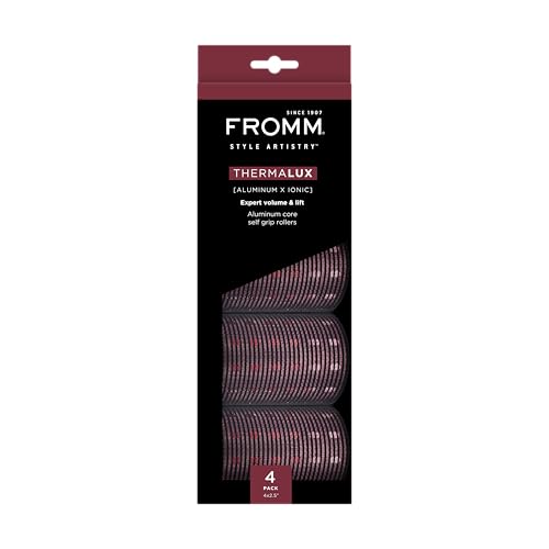 Fromm Thermalux 2.5" Aluminum Hair Rollers, 4-Pack