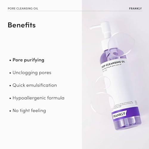 FRANKLY Pore Cleansing Oil - BHA & Hyaluronic Acid, 6.8 fl oz