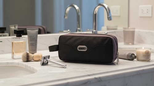 GOX Small Travel Toiletry Bag for Men Dopp Kit with Multi- pockets & Hook