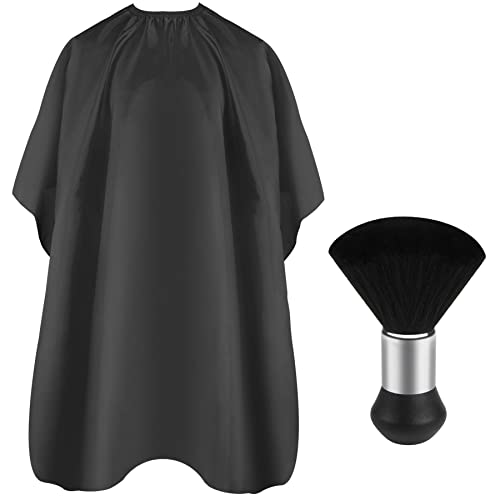 Professional Barber Cape 47x56" with Neck Duster Brush