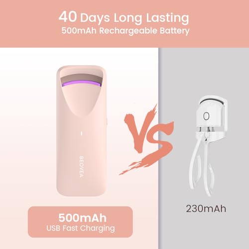 Heated Eyelash Curler - Electric Lash Lift with Type-C Rechargeable