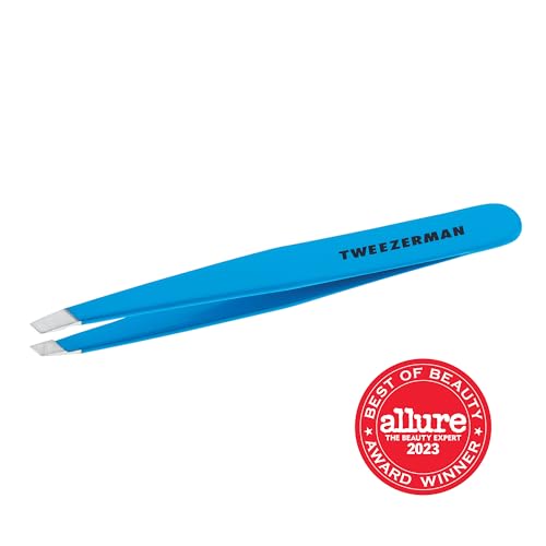 Tweezerman Slant Tweezer -Blue Jewel Model No. 1230-B09R, multi