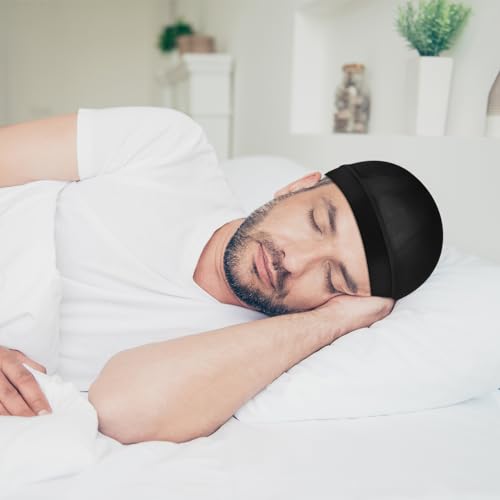 Silky Wave Cap Bonnet for Men - Satin Sleep Bonnet