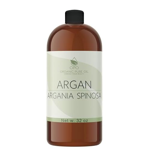 OPO Moroccan Argan Oil - Pure Natural Cold Pressed Unrefined - 32 OZ - Argon for Hair Body Moisturizer Body Scalp Feet Hair Growth Packaging May Vary