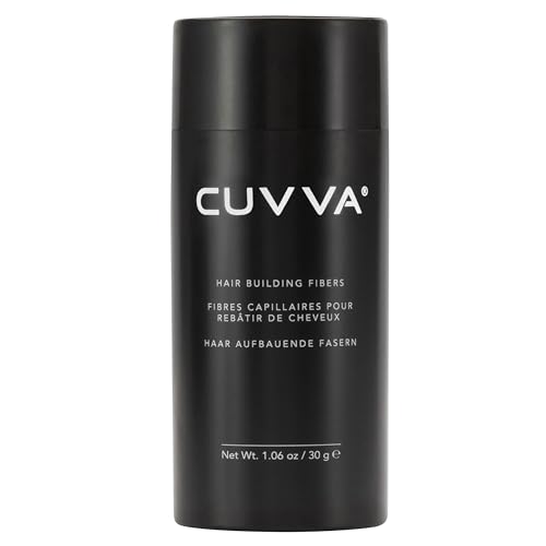 CUVVA Hair Building Fibers 30g - Natural Keratin Thickener for Thinning Hair