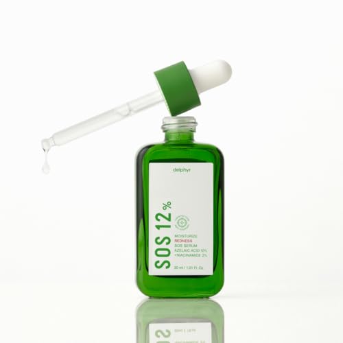Moisturize Redness SOS Azelaic Acid 10% + Niacinamide 2% Serum ? Redness & PIH Soothing, Vegan & Fragrance-Free, Non-Comedogenic (30ml/ 1.01 fl oz.)