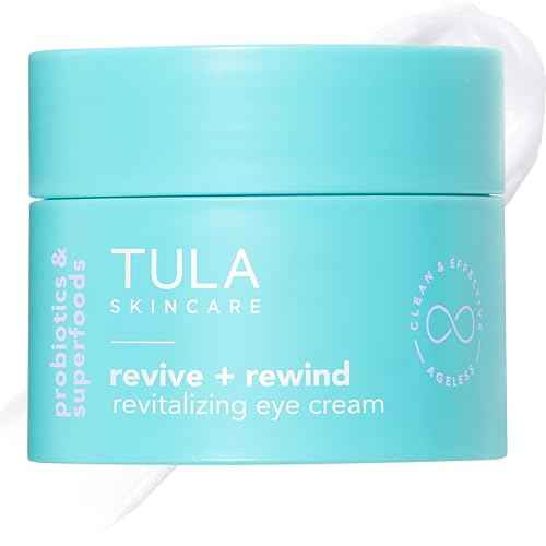 TULA Skin Care Revive & Rewind Revitalizing Eye Cream - Smooth Fine Lines, Dark Circles & Puffiness, 0.5 oz.
