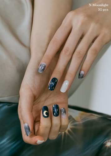 ohora Semi Cured Gel Nail Strips - 30 Wraps, Easy Apply & Remove
