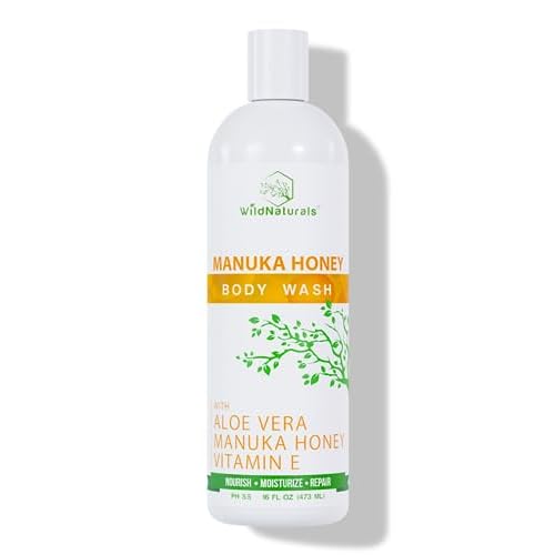 Manuka Honey Eczema and Psoriasis Body Wash ? Organic, Natural Body Wash with Aloe Vera, Cehami, and Manuka Honey ? Plant-Based, Sulfate-Free, Cruelty-Free Skincare