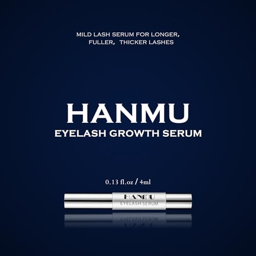 HANMU Eyelash Growth Serum, Non-Irritating Eye Lash Serum,For Rapid Enhancement of Eyelash Growth - Fuller, Faster, Longer, Premium Lash Enhancer-4ml