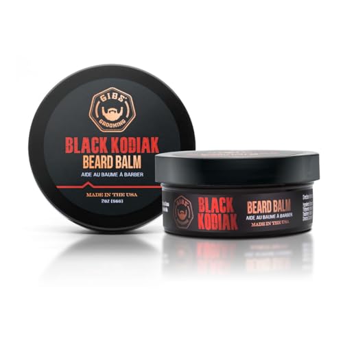 GIBS Grooming Black Kodiak Beard Balm Aid, 2 oz