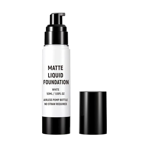 White Face Paint Liquid Foundation - Full Coverage Makeup