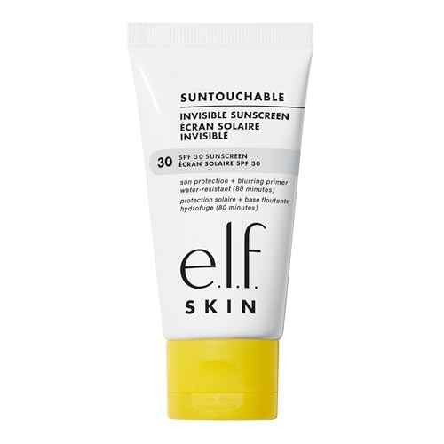 e.l.f. SKIN Suntouchable Invisible SPF 35, Lightweight, Gel-based Sunscreen For A Smooth Complexion, Doubles As A Makeup Primer, Vegan & Cruelty-Free, Packaging May Vary