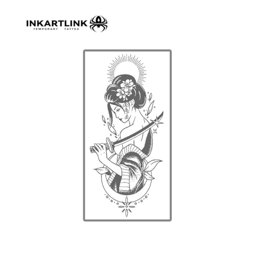 Female Warrior Temporary Tattoos - Waterproof, 7-14 Day Wear