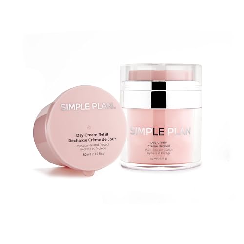 SIMPLE PLAN Refill Hyaluronic Acid Day Cream ? Anti-Aging Facial Moisturizer for Men & Women ? Lightweight Hydrating Face Cream to Reduce Wrinkles & Restore Skin Barrier