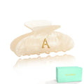 Acrylic Letter Hair Clips for Women, Large Monogram Claw Hair Accessories