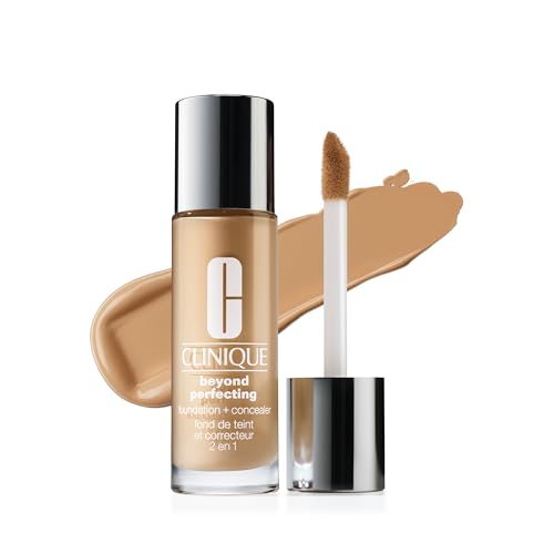 Clinique Beyond Perfecting Liquid Foundation & Concealer - Full Coverage, Natural Matte for All Skin Types