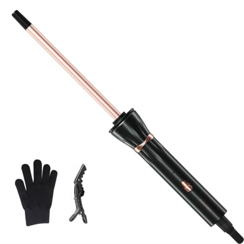 Hahahope 3/8 Inch Skinny Curling Wand - 9mm Ceramic Small Barrel Iron