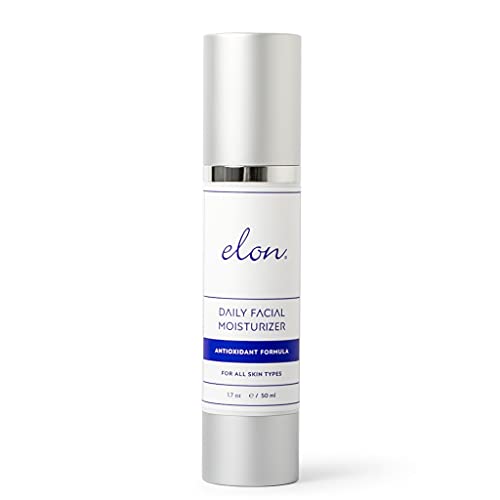 Elon Daily Facial Moisturizer for Women - Hyaluronic Acid Moisturizer w/Coconut Oil & Jojoba Oil ? Reduce Signs of Fine Lines & Wrinkles - Suitable for All Skin Types (1.7 Oz)