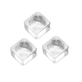 3-Piece Crystal Glass Eyelash Glue Palette Pads