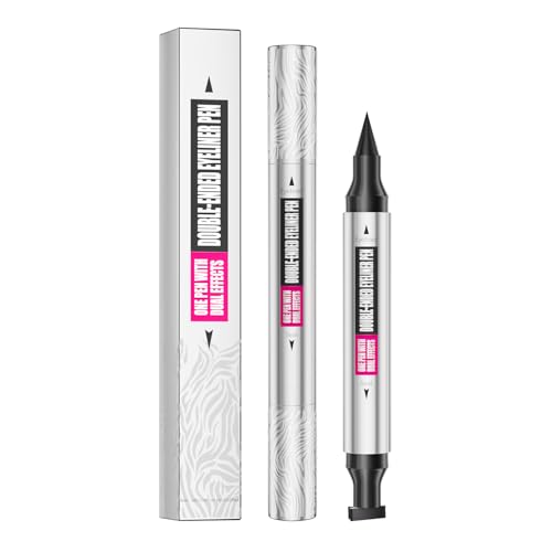 2-in-1 Double Head Winged Eyeliner Stamp - Waterproof, Smudge-Proof & Fade-Resistant Black Liquid Liner Cat Eyes(2 pcs)