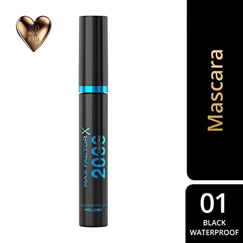 Max Factor 2000 Calorie Waterproof Mascara - Black, 9ml Volumizing Eye Makeup
