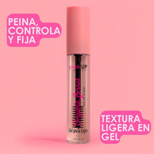 Pink Up Organic Brows Eyebrow Gel | Clear, Long-Lasting Fixation