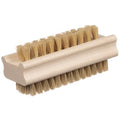Non-Slip Wooden Two-Sided Nail Brush with Natural Boar Bristles