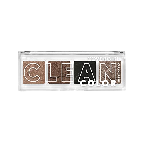 COVERGIRL Clean Fresh Eyeshadow Palette, Shimmer Finish, Vegan