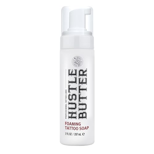Hustle Bubbles Tattoo Soap - Foaming Cleanser for New Tattoos & Piercings