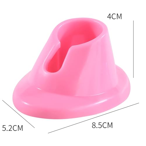 Pink Soft Rubber Nail Polish Bottle Holder Stand