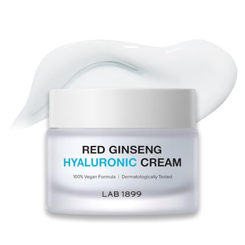 Donginbi LAB 1899 Red Ginseng Hyaluronic Cream - Deep Hydrating Cream for Dry Skin, Face Moisturizer with Hyaluronic Acid, Korean Red Ginseng, Korean Skin Care Gifts for Women, 1.69 floz