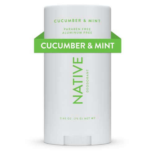 Native Deodorant Contains Naturally Derived Ingredients, 72 Hour Odor Control | Deodorant for Women and Men, Aluminum Free with Baking Soda, Coconut Oil and Shea Butter | Cucumber & Mint