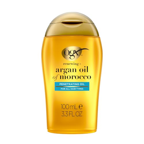OGX Argan Oil Hair Treatment, Cold-Pressed Moroccan Oil, 3.3 fl oz