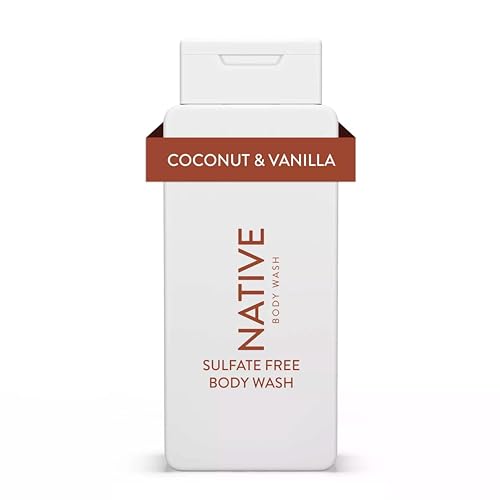 Generic Native Body Wash, Coconut & Vanilla, Sulfate and Paraben Free, with Naturally Derived Clean Ingredients Leaving Skin Soft and Hydrating, 18 oz - Pk of 01