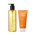 Hanskin Pore Care Duo ? PHA Cleansing Oil & Cleansing Foam | Blackhead Removal, Gentle Exfoliation & Pore Care for Oily, Acne-Prone & Combination Skin | Korean Skincare Set, K-Beauty