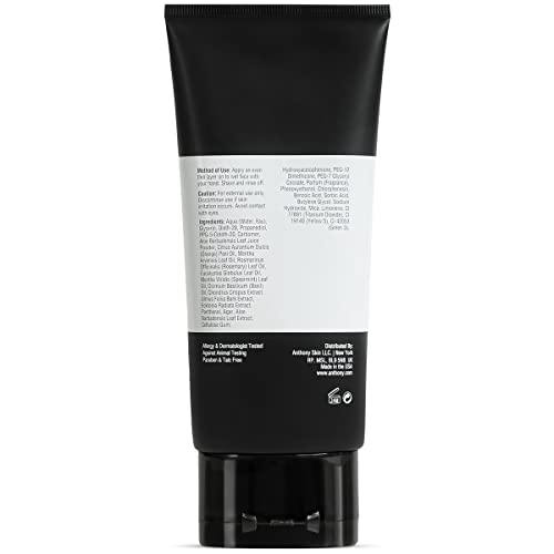 Anthony Shave Gel for Sensitive Skin ? Non-Foaming, Soothing Shaving Cream for Men and Women. With Aloe Vera Beads, Eucalyptus, Rosemary and Carrageenan Extract - 6 Fl Oz