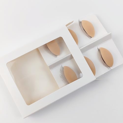 12PCS Silicone Eyelids with Eyelashes for Mannequin Head Training