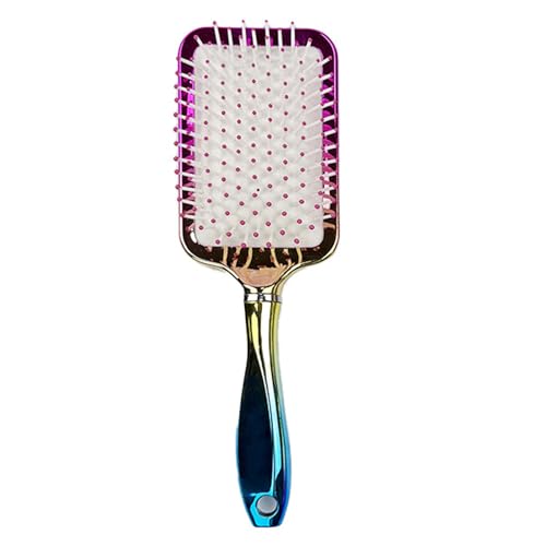 Hair Brush for Women For All Hair Types -Hair Detangling, &Straightening - Flat Hairbrush With Gel Handle，Gradient Color