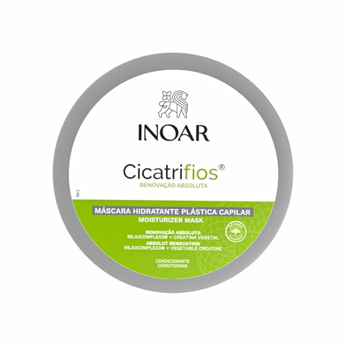 INOAR Cicatrifios Hair Mask with RejuComplex3 for Deep Repair, Frizz Control & Enhanced Softness, 17.6 Fl Oz