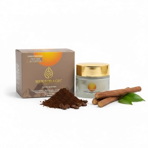 Coffee Face Pack with Scrub, 100ml ? Ayurvedic Cleansing & Exfoliating Formula for Men & Women | Helps Remove Impurities Dead Skin | Refreshing Natural Face Care