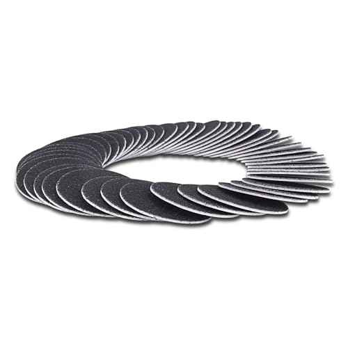 60pcs Replaceable Sandpaper Refill Discs 80 Grit for Electric Foot File Callus Remover Hard Dry Dead Skin Removal (Coarse 80 Grit)